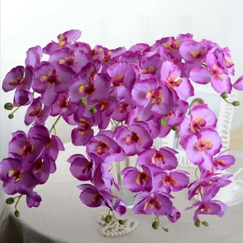 

1pc Artificial Flower Simulation Home Decoration Flower Festival Celebration Valentine's Day Flower DIY Butterfly Orchid Flower