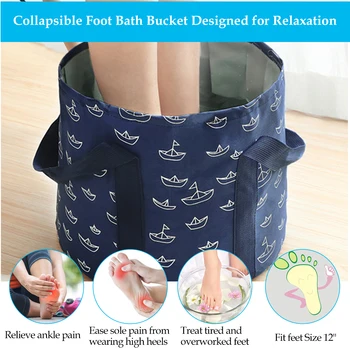 

Foldable Basin Travel Camping Washbasin Bucket Fishing Folding Basin Foot Bath Sink Washing Basket Spa Foot Bath Bucket
