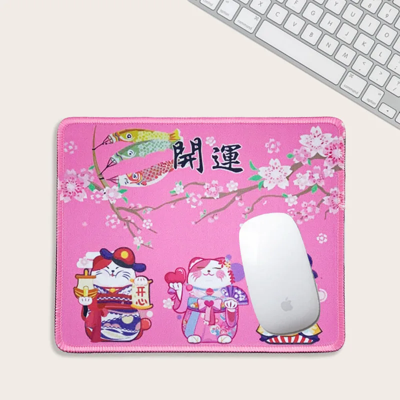 

New Cartoon Lucky Cat Non-slip Rubber Game Mouse Pad Internet Cafe Computer Desktop Thicken Locked Mouse Pad