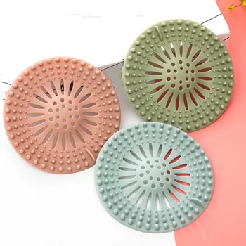 

3pcs Silicone Sink Mesh Kitchen Sink Filter Sewer Hair Clean Floor Sieve Drain Filter Gadgets Sink Filter For Bathroom Floor