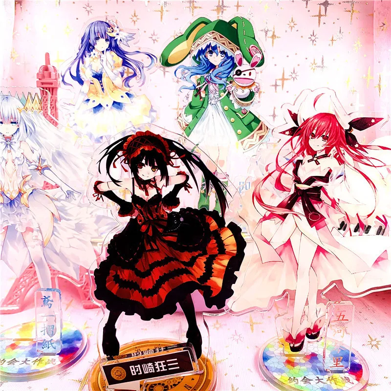 Аниме Date A Live Yatogami Tohka Tenka Origami Kurumi Kotori Yoshino модель куклы акриловая подставка