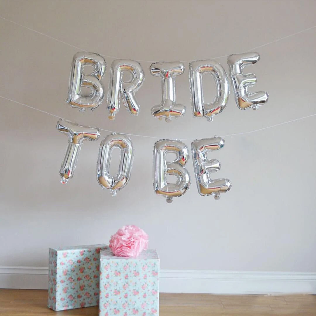 Розовое золото 16 дюймов буквы Bride To Be фольгированные рандомные игрушки детские