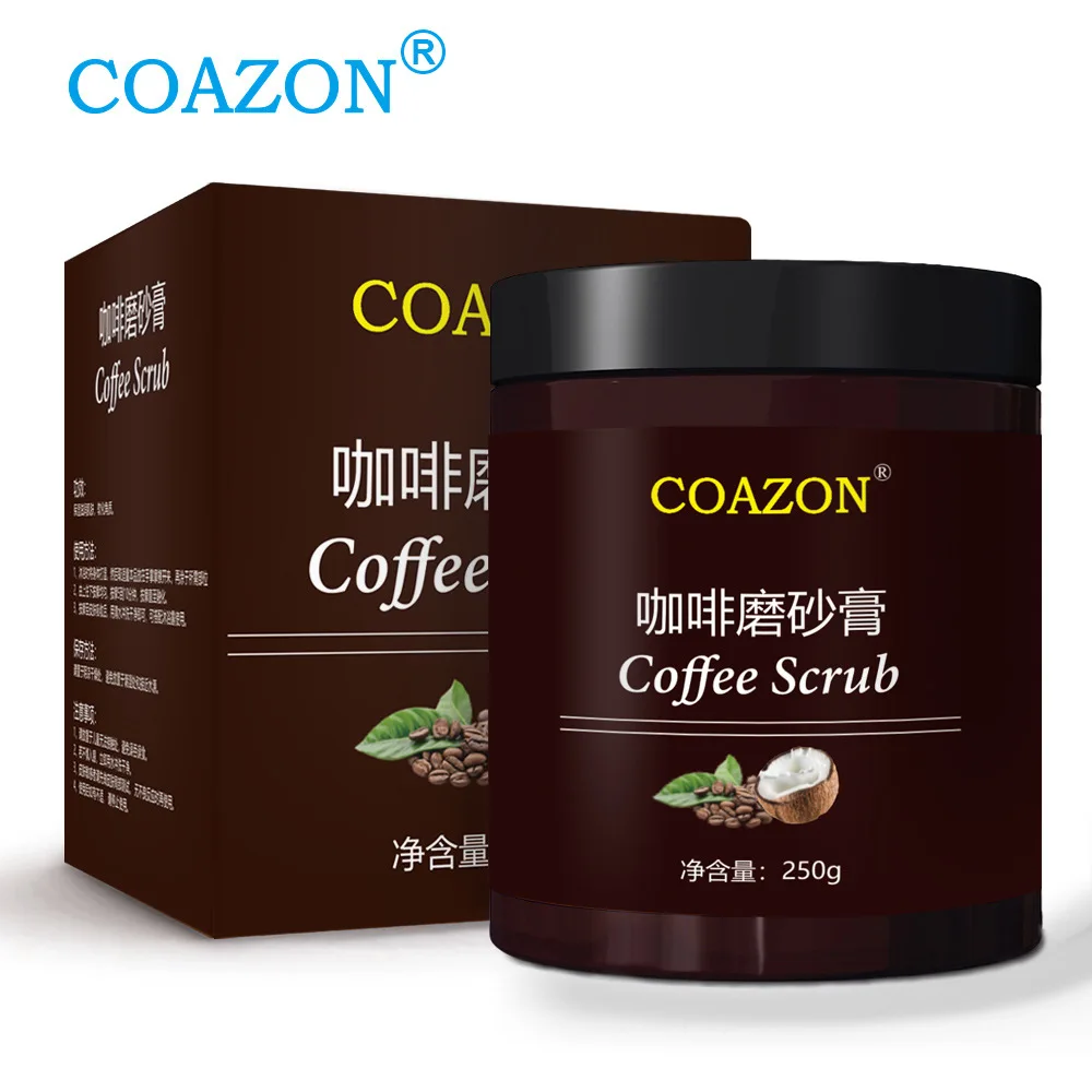

Hot Selling Coazon Coffee Scrub Cream Exfoliation Exfoliating Scrub Facial Part Body Scrub Cream 250G-