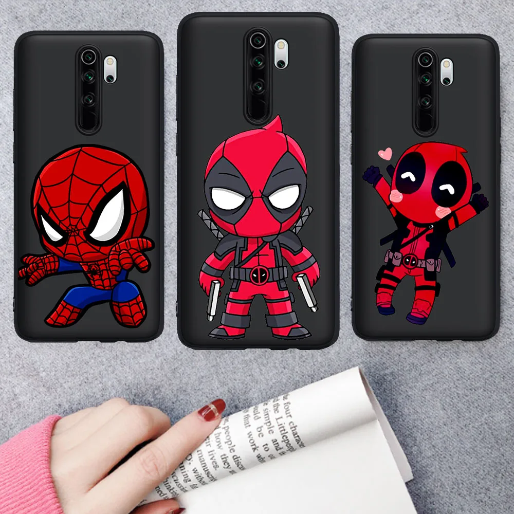 

Marvel hero Spiderman Iron Man Batman Phone case For Coque Xiaomi Redmi Note 5 6 pro 7 8 8 Pro Mi 9T Pro K20 Pro Cover Capa Etui