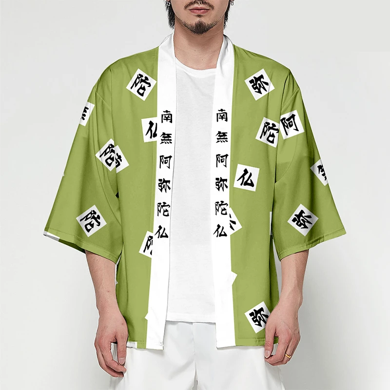 Аниме демон убийца Kimetsu No Yaiba Tanjiro Kamado косплей костюм для мужчин Кимоно размера плюс вечерние куртки на Хэллоуин для женщин TS015 - Цвет: style 7