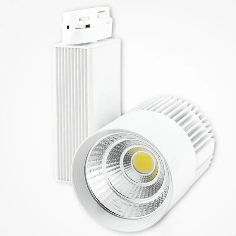 LED 트랙 조명 알루미늄 천장 레일 트랙 조명, 스포트 레일 스포트라이트, 할로겐 램프 교체, 4 와이어, 3 상, 40W