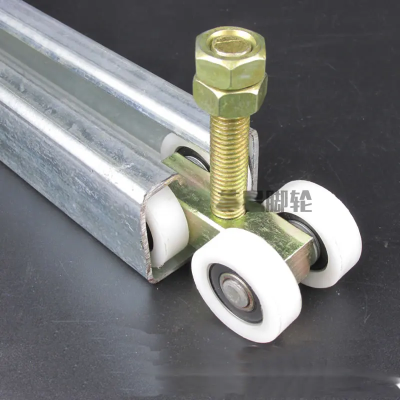 Heavy-duty sliding door hanging pulley nylon wheel mute warehouse sliding doors Orbital track Bearing 300KG Hanging pulley