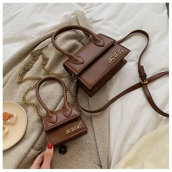 

Letter Women Handbag 2019 New Fashion Women's Mini Tote Bag Retro Luxury Designer Brand Lady Shoulder Small Square Messenger Bag