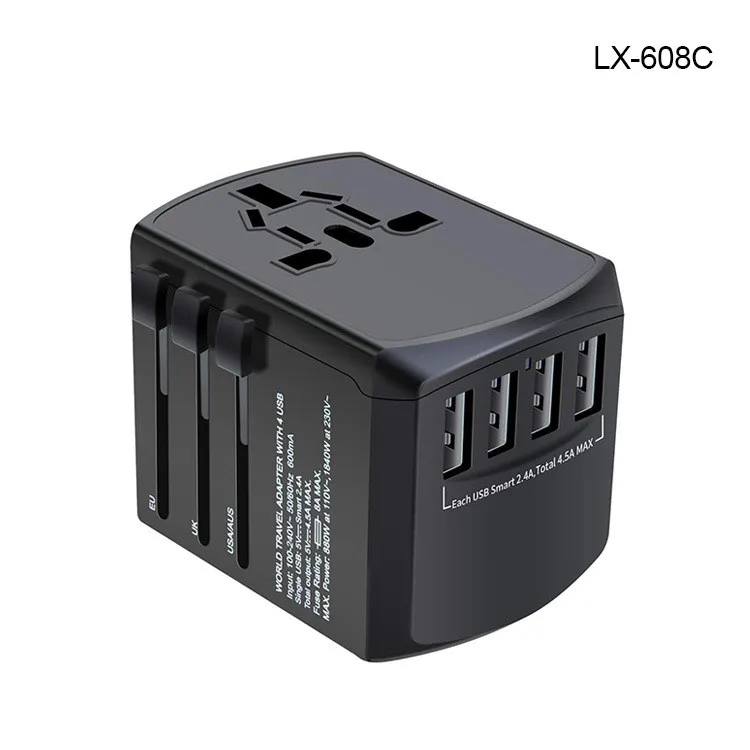 

RIVOER Fast charging type-C converter plug universal conversion travel multi-function conversion socket LX-608C