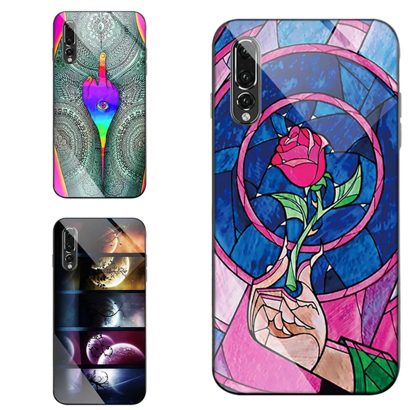 Чехол с черным краем для huawei p20 lite p30 p10 MATE 20 10 pro nova 3i 4 Роскошный чехол телефона