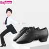 Men Latin Dance Shoes Black Low Heels Ballroom Dancing Shoes Boys Tango Salsa Rumba Modern Jazz Shoes 4