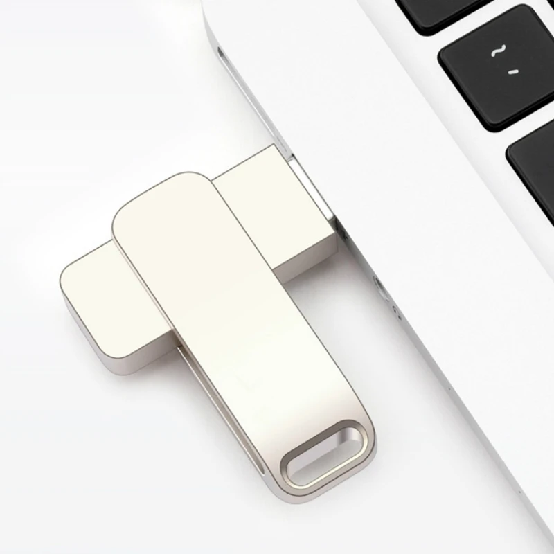Серебристый металлический флеш-накопитель usb 2 0 флэш-накопитель 32 ГБ 64 реальная