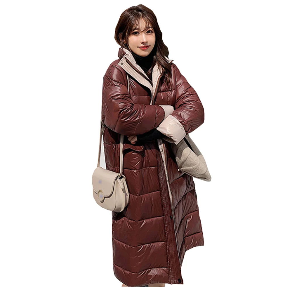 

New arrival Fur Velvet Fashion Parka High down jacket coat bigger sizes more clothes straight quilted jacket