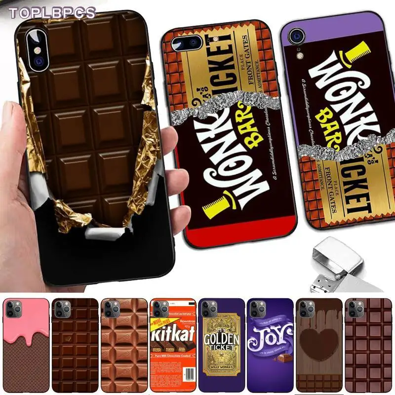 Чехол для телефона TOPLBPCS Wonka Bar с золотым билетом Alpen Gold chocolate iPhone 8 7 6 6S Plus X 5S SE 2020 XR 11