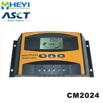 

CM2024 solar controllers with large terminal blocks 10A 12V / 24V solar controller pwm LCD display for solar power systems