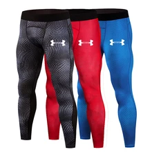 Осенние брендовые компрессионные обтягивающие штаны для бега, мужские спортивные Леггинсы MMA, спортивная одежда для фитнеса, длинные штаны для тренажерного зала, мужские Бегуны