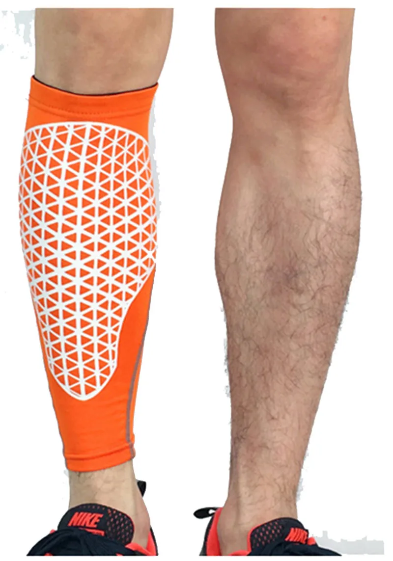 1 шт. до середины икры Поддержка сжатия ног рукава бег спортивные носки голени шину для прогулок на свежем воздухе, бандаж Обёрточная бумага колено Поддержка - Цвет: Orange