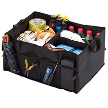 Инструменты большой емкости портативное хранение многофункциональные прочные продукты ткань Оксфорд авто интерьер автомобиля багажник Органайзер складной