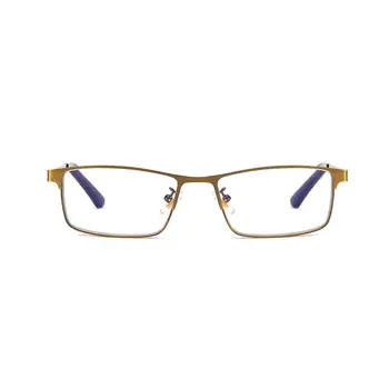 

New Design Photochromic Reading Glasses Ntelligent Presbyopia Light-sensitive Color Changing Men alloy Half Titanium Rim P5I2