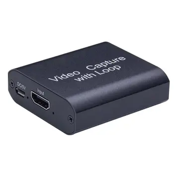 

4K Video Capture Card HDMI Loop out USB2.0 Cards Grabber Recorder Box For PS4 Game Live Broadcasts Video Recording