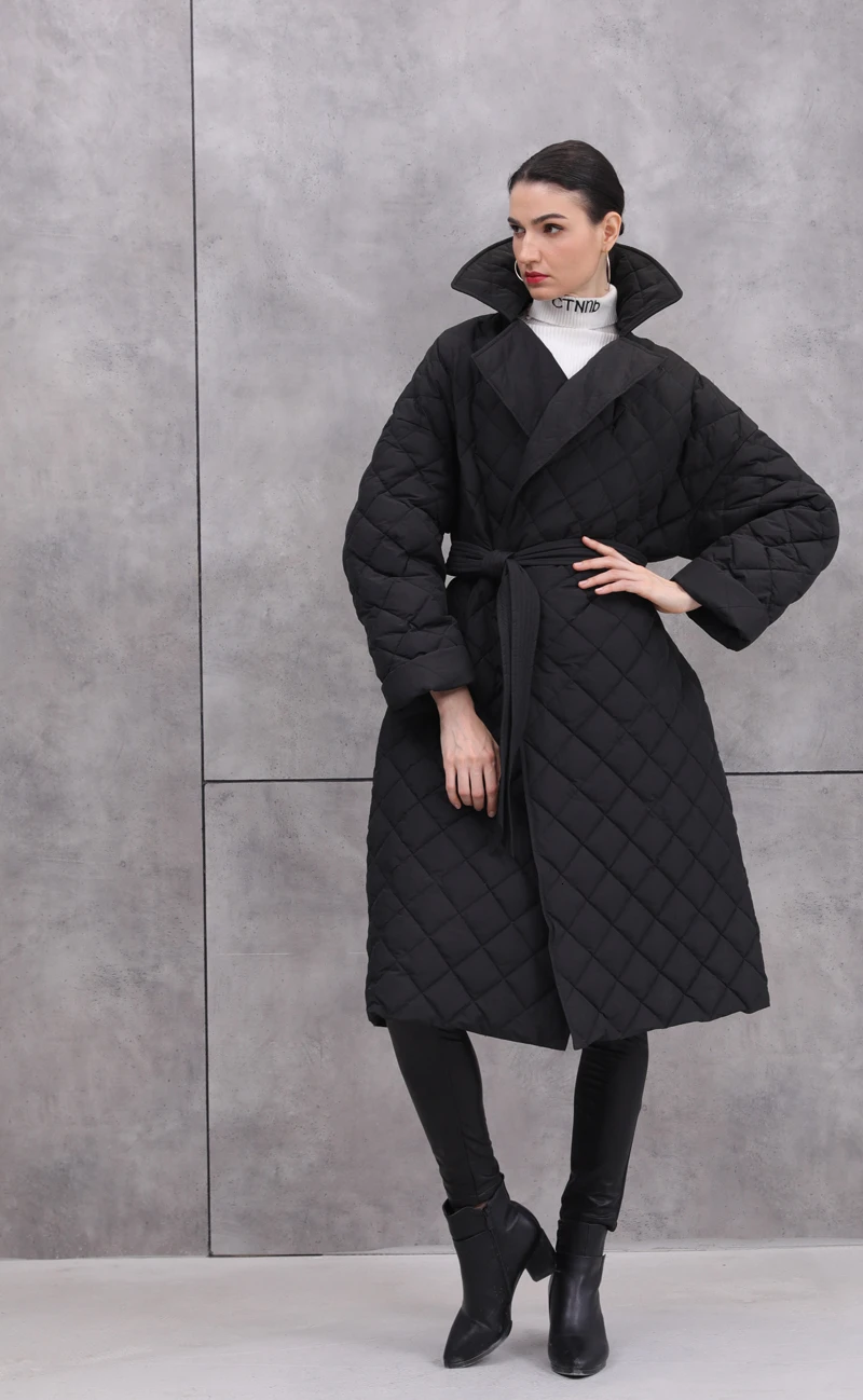 Зимняя женская модная уличная куртка с темпераментом, женский пуховик с отворотом, с бриллиантами, с регулируемой талией, женский зимний пуховик