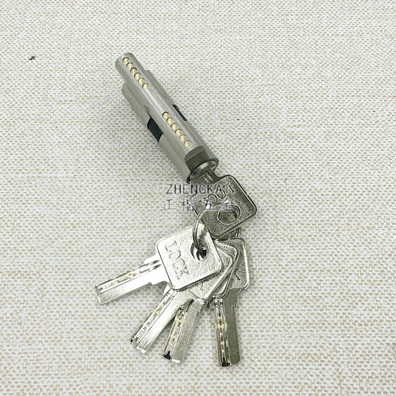 Полностью латунный двойной открытый двери окна безопасности 55 мм цилиндр гостиная замок ручка индивидуальный латунный ключ