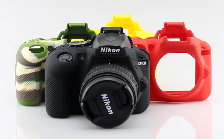 니콘 D810 D850 D7500 D3400 D3500 D3500 D3500 D750 D7100 용 소프트 실리콘 고무 가방, 보호 바디 케이스, 스킨 DSLR 카메라 고무 커버 가방