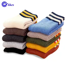 5 пар, Новое поступление носков, женские модные мягкие осенне-зимние теплые дезодорирующие махровые носки, женские носки для девочек, calcetines mujer, яркие цвета