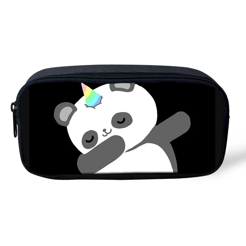 CDGX1291K Kids School Bag 3Pcs/set Students Cute Panda Unicorn Backpack For Boys Girls Children Bookbag Rucksack Knapsack Customize Image - Цвет: CDGX1291K