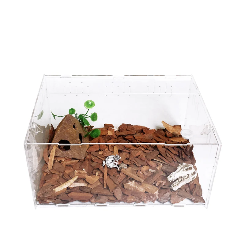 

Crawler Feeding Box, Pet Box, Transparent Acrylic, Spider, Gecko, Horned Frog, Beetle, Turtle, Landscaping, Pet Feeding Box.