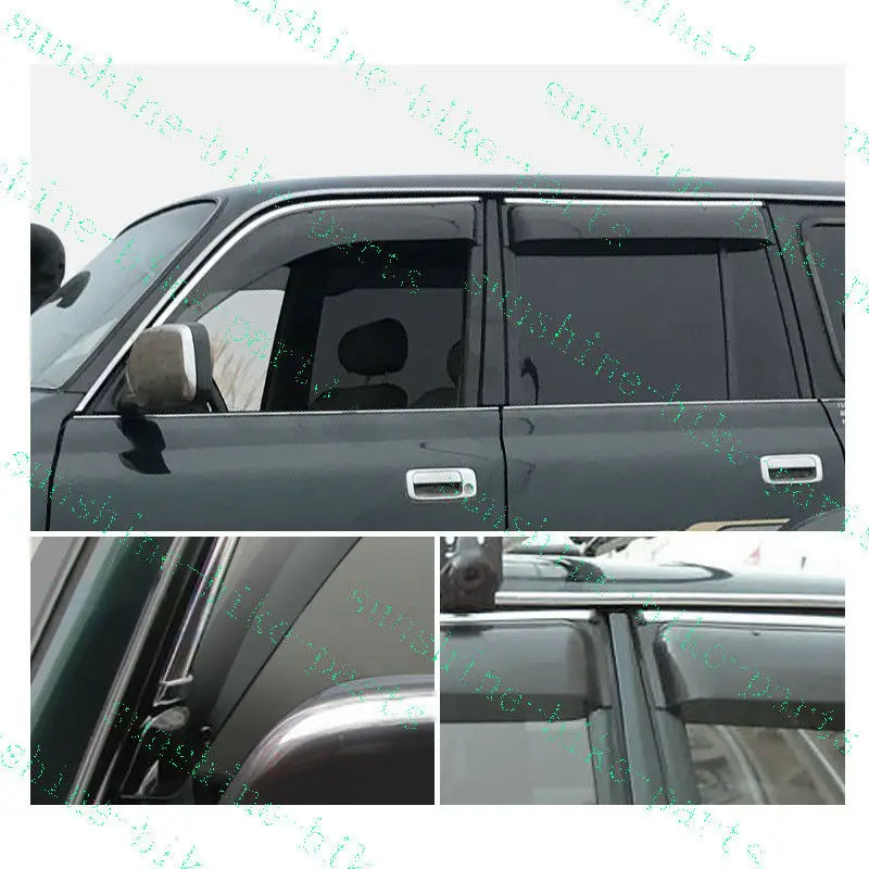 

4pcs Car Window Rain Eyebrow Trims For Toyota Land Cruiser LC80 4500 FZJ80 1992-1997 High quality auto parts
