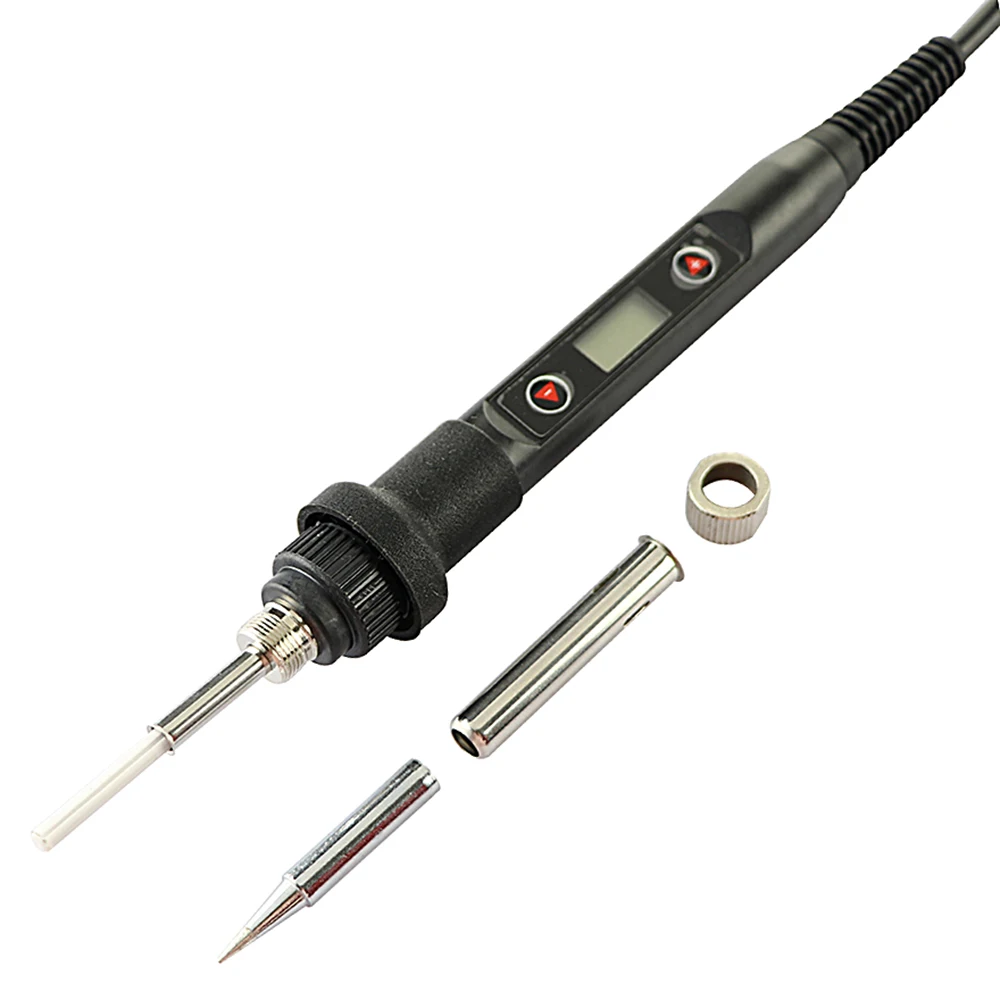 80W Soldering Iron Adjustable Temperature LCD Digital Electric Solder Rework Desoldering Pen Station With Solder Wire Tips Set portable arc welder