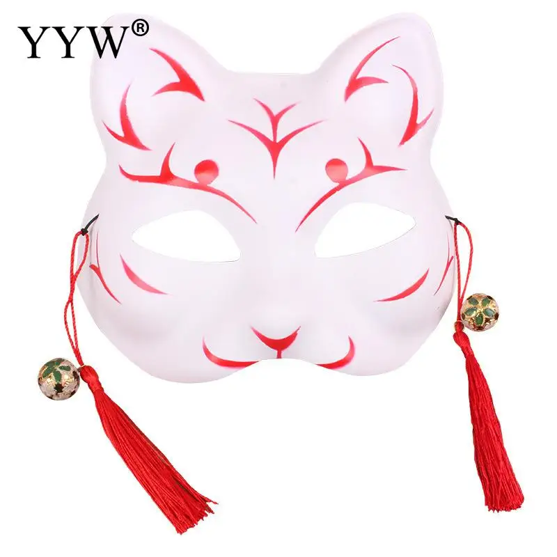 

Fox Cat Mask Anime Fox Dance Party Mask Halloween Exhibition Carnival Mascara Cosplay Masquerade Masks Half Face Party Supplies