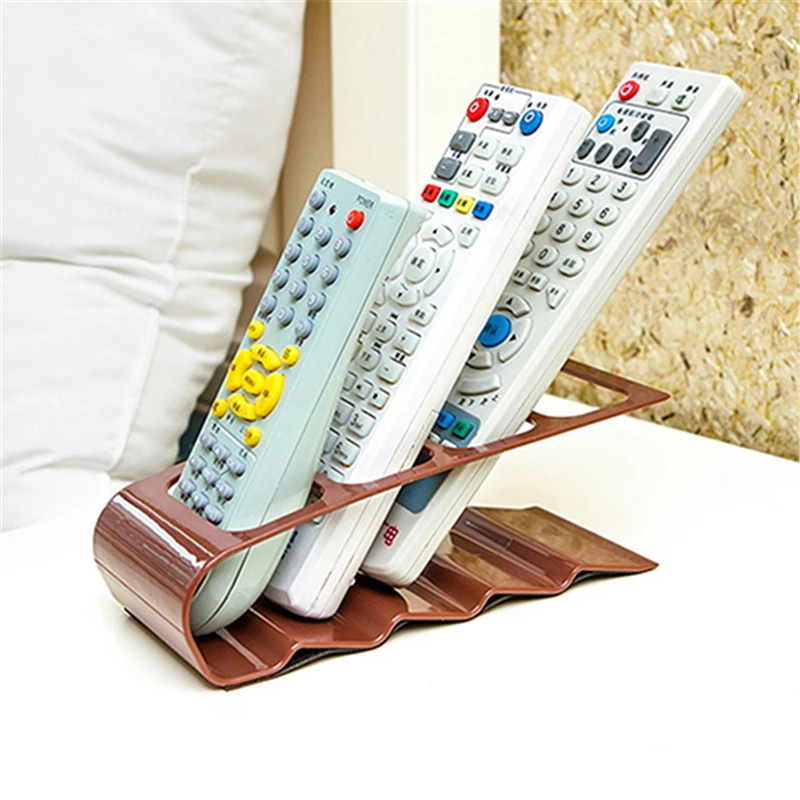 

1 Pcs VCR DVD TV Remote Control CellPhone Stand Holder 4 Slots Storage Caddy Organiser Tools CellPhone Stand Holder