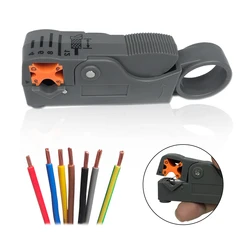 Multi funcional de pinzas para cables de alambre alicates herramientas de pelado eléctrico cortador de Striper para UTP/STP RG59 RG6 RG7 RG11 cortador de Cable
