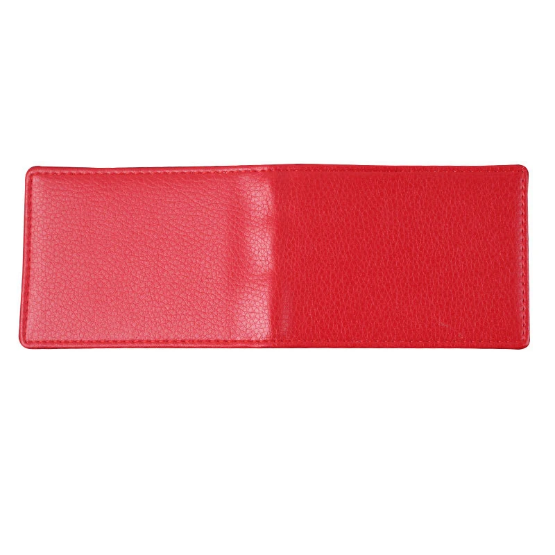 Solid Color Driver's License Case Protect PU Leather Documents Business Folder Wallet Cover