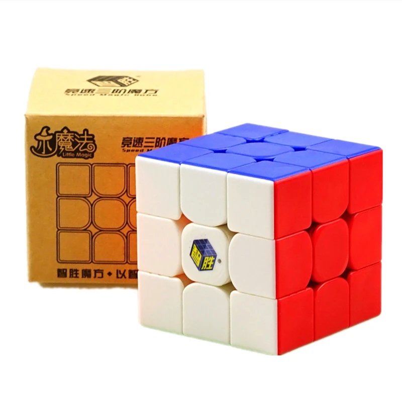 Новая распродажа Yuxin маленький магический куб, 3x3 черный кубик без залипаний 3x3x3, Cubo Magico Профессиональный Скорость куб пазл игрушки для детей
