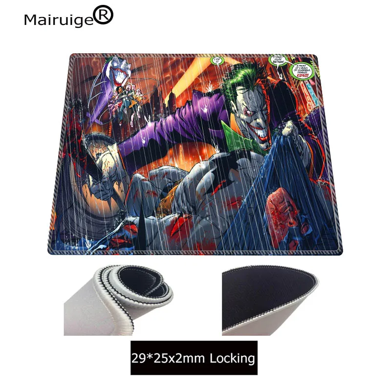  Funny Batman Original Natural Rubber Locking Edge Mouse Pad Mat Large Size Table Desk Gaming Mousep