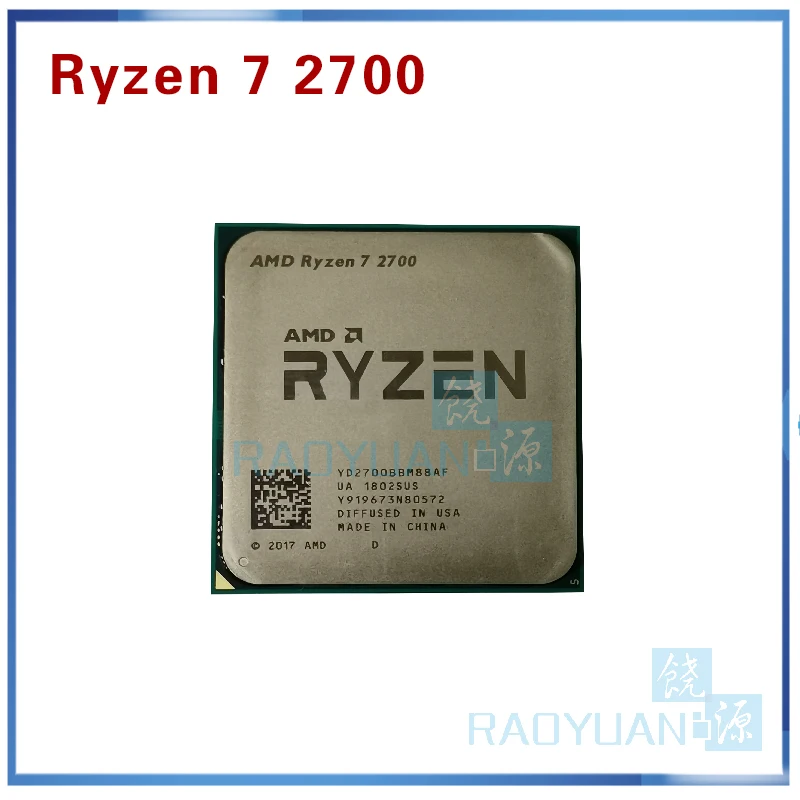 Процессор AMD Ryzen 7 2700 R7 2700 3,2 ГГц Восьмиядерный синтеидальный 16 м 65 Вт cpu Процессор YD2700BBM88AF Socket AM4