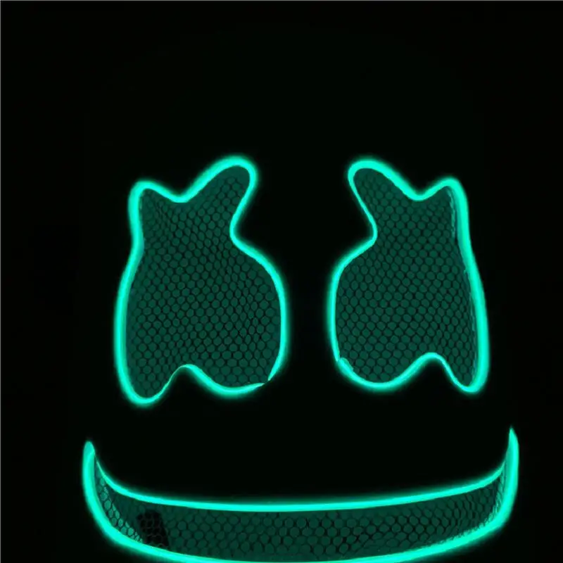 DJ костюм косплей EVA EL Wire светодиодный шлем маска для ночного клуба DIY маска для Хэллоуина вечерние головные уборы