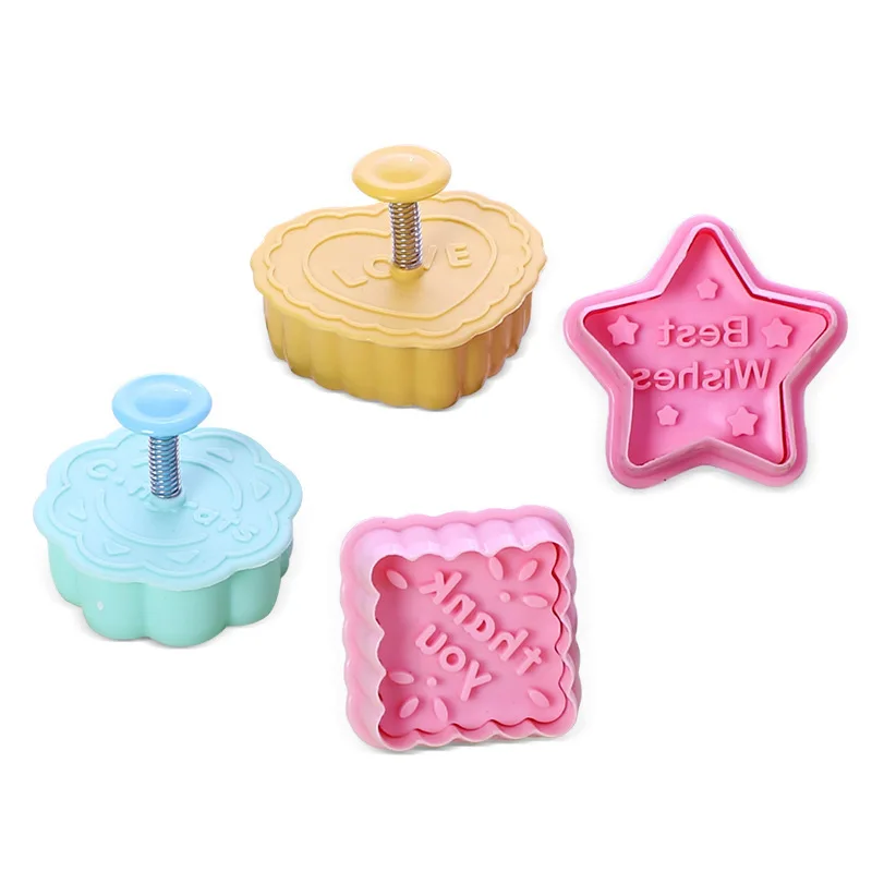 Play Dough Tools Slime Kit Modelling Clay 4pcs 3D Slimes Mold Tool Sets For Children