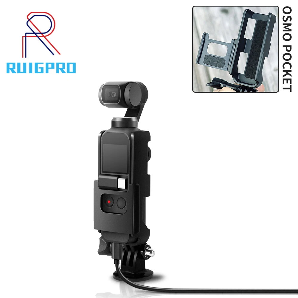 

Mount Bracket Holder with 1/4 Screw for DJI Osmo Pocket Camera interface & Action Cam Mount for Tripod Selfie Stick Bicycle