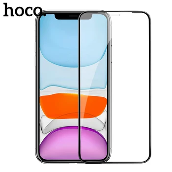 

HOCO Full Cover Tempered Glass for iPhone 11 Pro Max X XR XS Max Screen Protector 3D Protective Glass on for iPhone 7 8 Plus