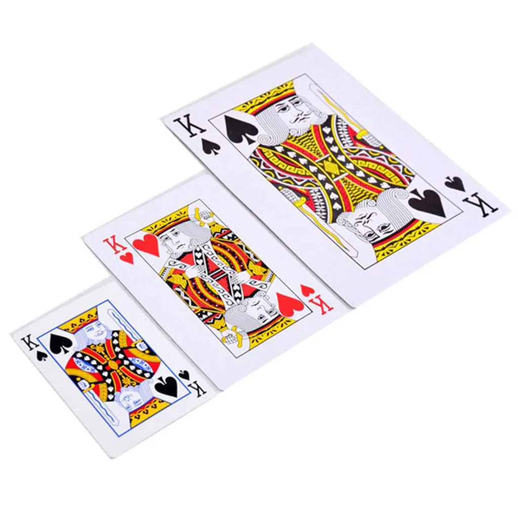 Large Playing Cards Outdoor Game Family Party School Full Deck 52 3.4 x 4.8