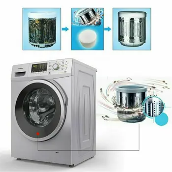 

1pcs Washing Machine Cleaner Descaler Deep Cleaning Remover Deodorant Laundry Supplies Washing Machine Effervescent Tub Cleaner