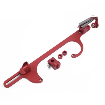 

Billet Aluminum Throttle Cable Carb Bracket 4150 350 Red Throttle Cable Carburetor Parts new