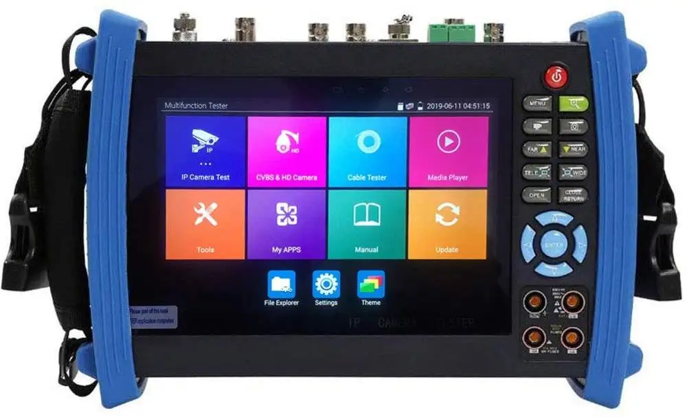  7 Inch H.265 4K IP HD CCTV Tester Monitor AHD CVI TVI SDI Tester 8MP 5MP ONVIF HDMI In TDR Multimet - 32846663154