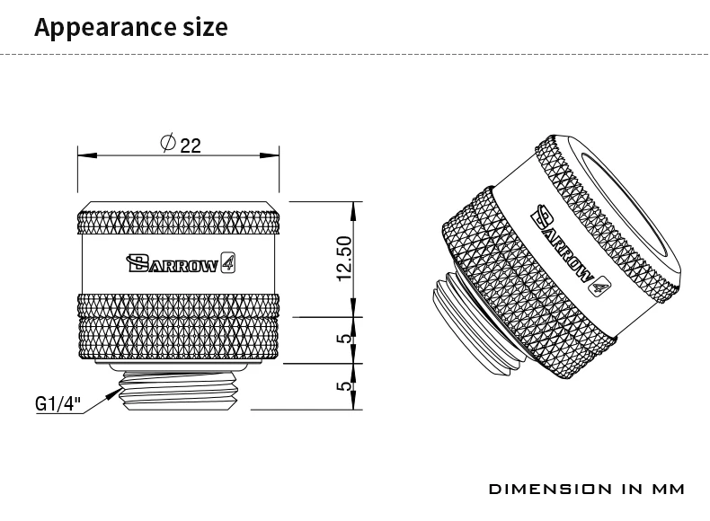 manual, G1, 4 '', OD 12mm, 14mm,