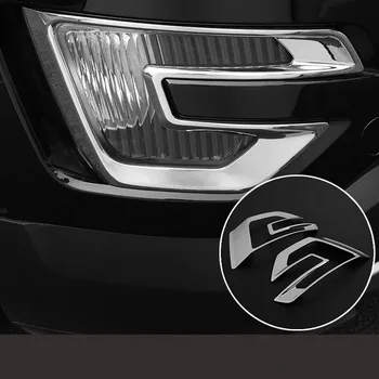 

ABS Chrome Front fog light lamp cover trim garnish 2pcs For Ford Explorer 2016 2017 2018 car styling Accessories