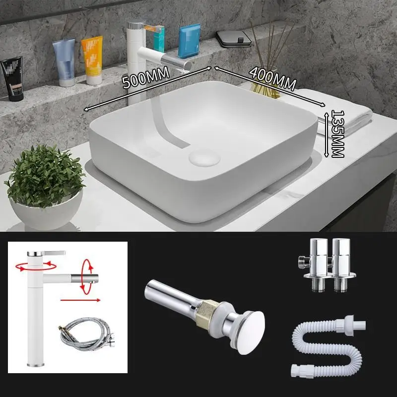 Lavatorio сосуд Fregadero Umywalka миска Salle De Bain Para Vanity Waschtisch Куба раковина для ванной Lavabo Pia Banheiro умывальник - Цвет: Version F